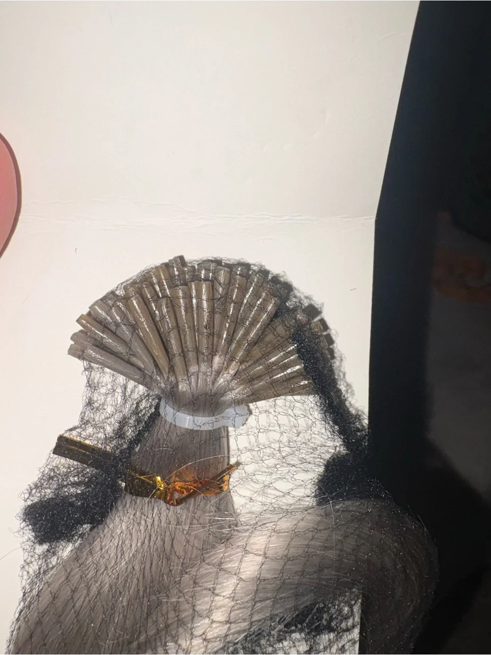 14” grey Remi I tip hair extensions